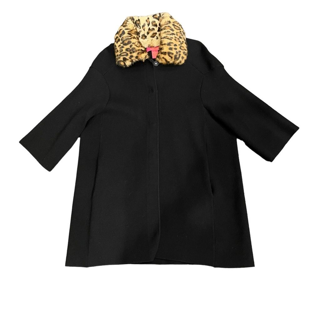 CATHERINE MALANDRINO Black Sweater Coat size S